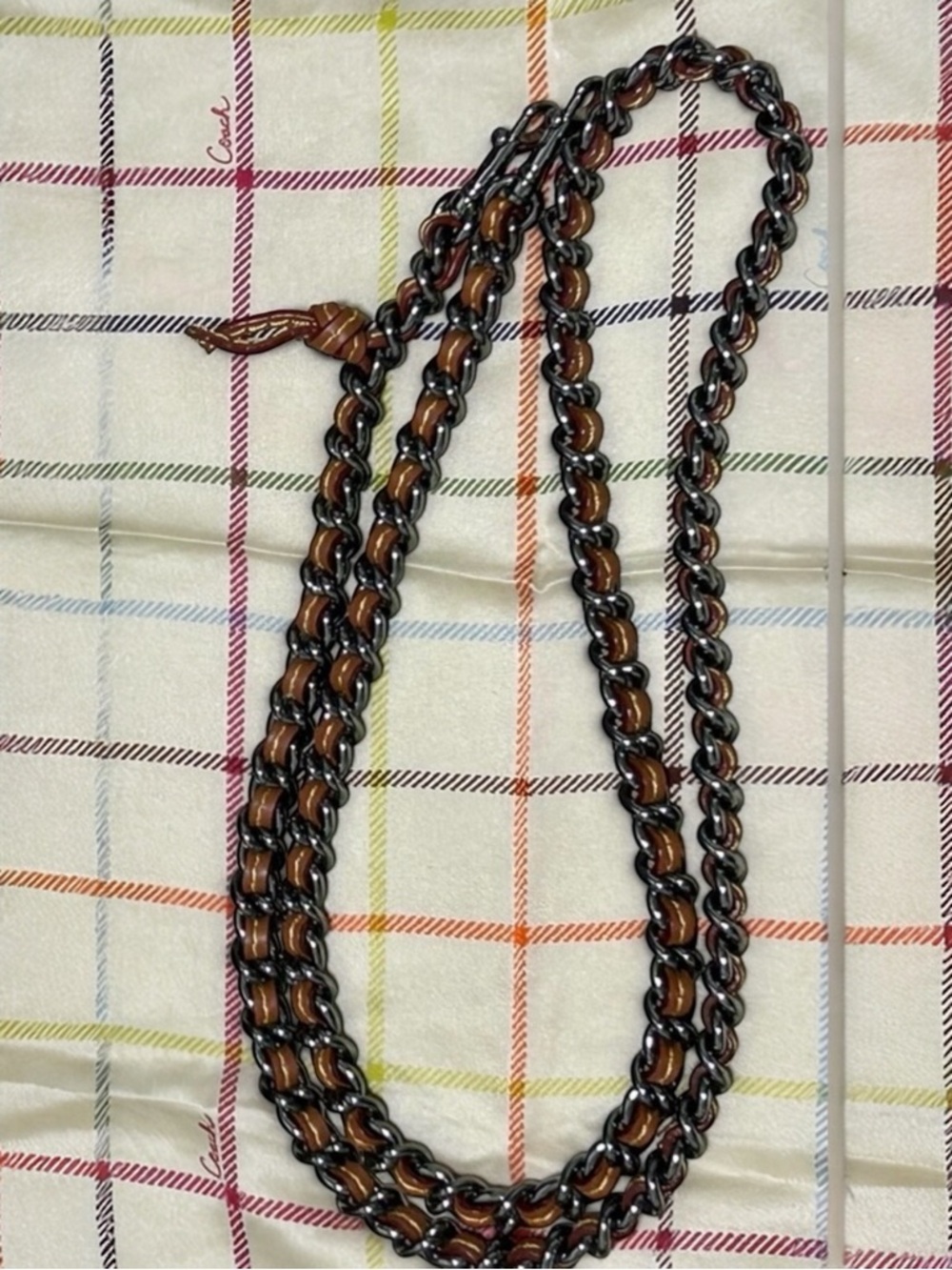 COACH 1941 Dinky Chain Strap in Gunmetal (mirrored) - Picture 2 of 6